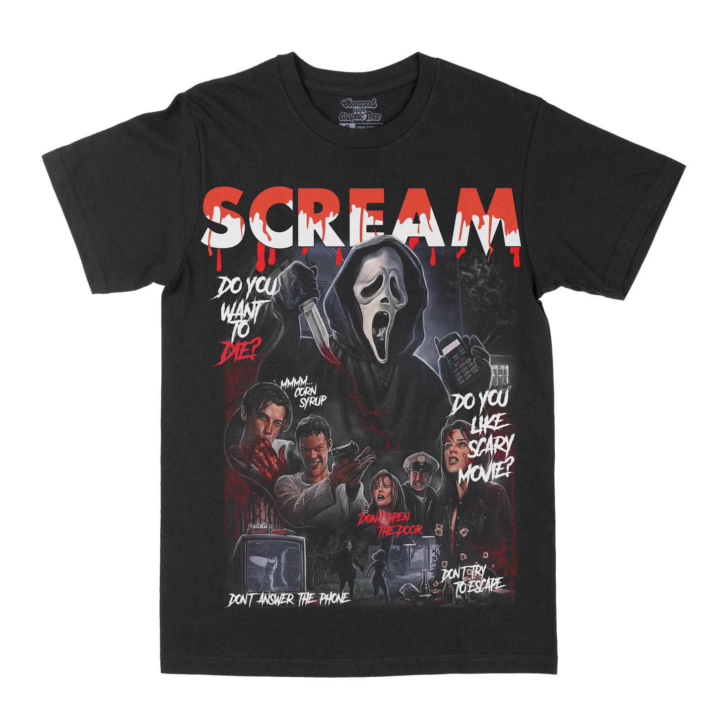 Scream "Don't Answer The Phone" Graphic Tee