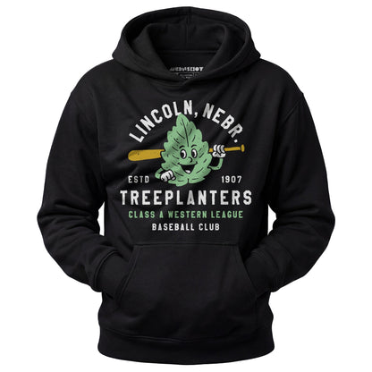 Lincoln Treeplanters - Nebraska - Vintage Defunct Baseball Teams - Unisex Hoodie