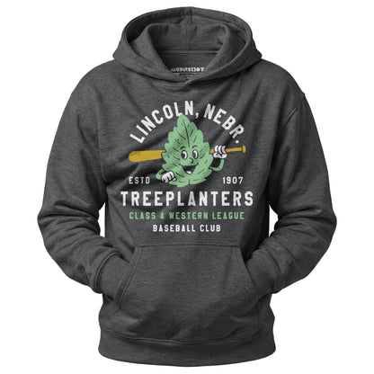 Lincoln Treeplanters - Nebraska - Vintage Defunct Baseball Teams - Unisex Hoodie