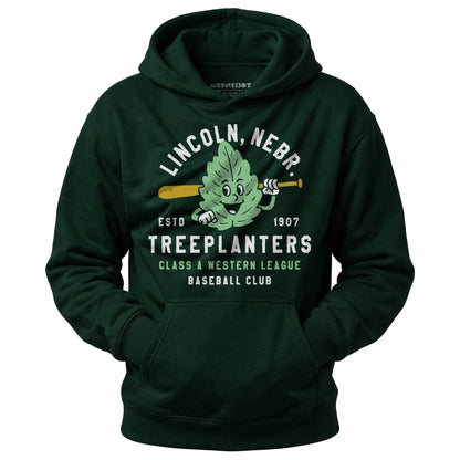 Lincoln Treeplanters - Nebraska - Vintage Defunct Baseball Teams - Unisex Hoodie