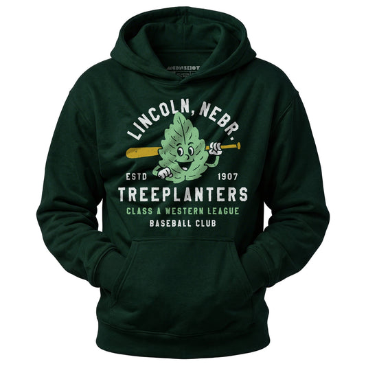 Lincoln Treeplanters - Nebraska - Vintage Defunct Baseball Teams - Unisex Hoodie