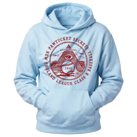 Pawtucket Secrets - Rhode Island - Vintage Defunct Baseball Teams - Unisex Hoodie - Private Fashion Collection 
