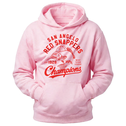 San Angelo Red Snappers - Texas - Vintage Defunct Baseball Teams - Unisex Hoodie - Private Fashion Collection 