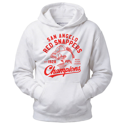 San Angelo Red Snappers - Texas - Vintage Defunct Baseball Teams - Unisex Hoodie - Private Fashion Collection 
