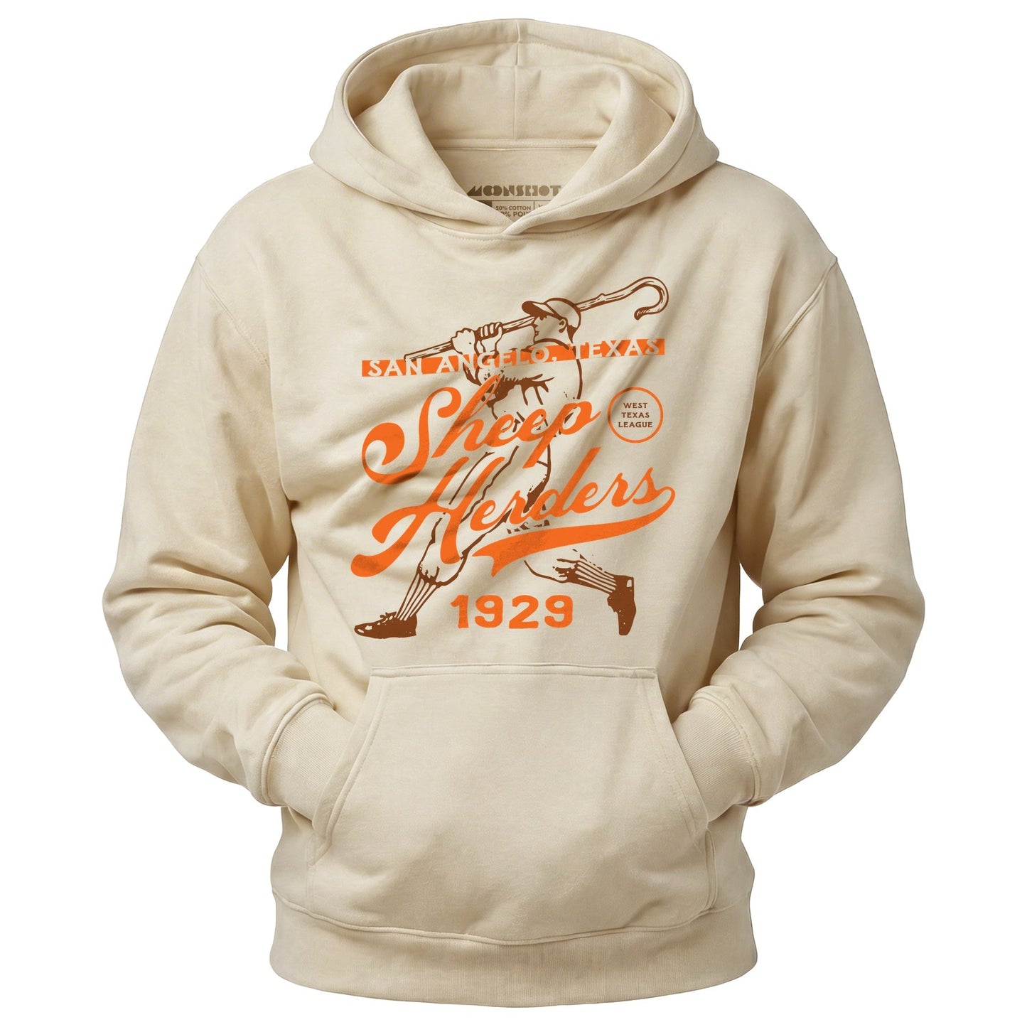 San Angelo Sheep Herders - Texas - Vintage Defunct Baseball Teams - Unisex Hoodie - Private Fashion Collection 