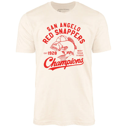 San Angelo Red Snappers - Texas - Vintage Defunct Baseball Teams - Unisex T-Shirt - Private Fashion Collection 