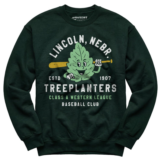 Lincoln Treeplanters - Nebraska - Vintage Defunct Baseball Teams - Unisex Sweatshirt