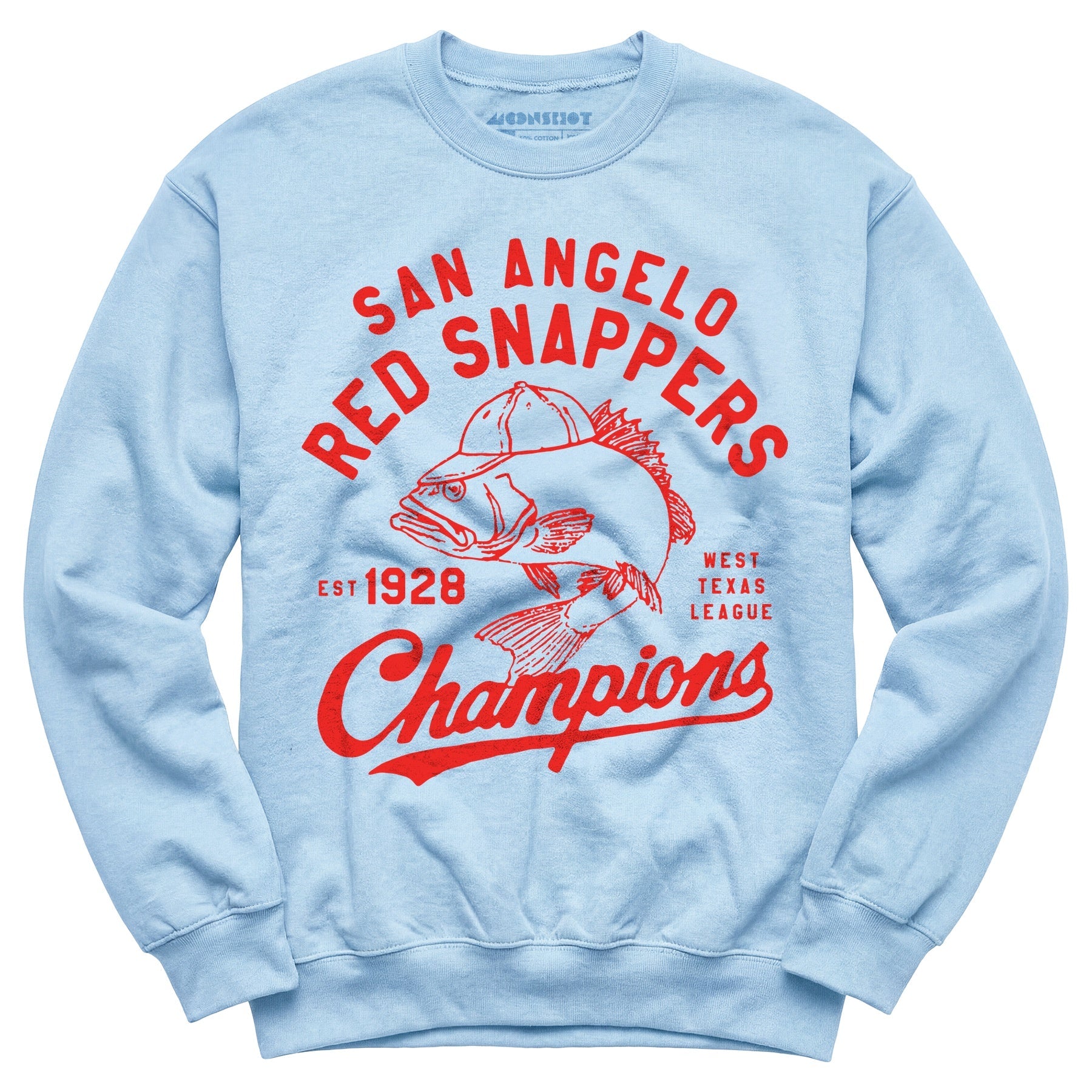 San Angelo Red Snappers - Texas - Vintage Defunct Baseball Teams - Unisex Sweatshirt - Private Fashion Collection 