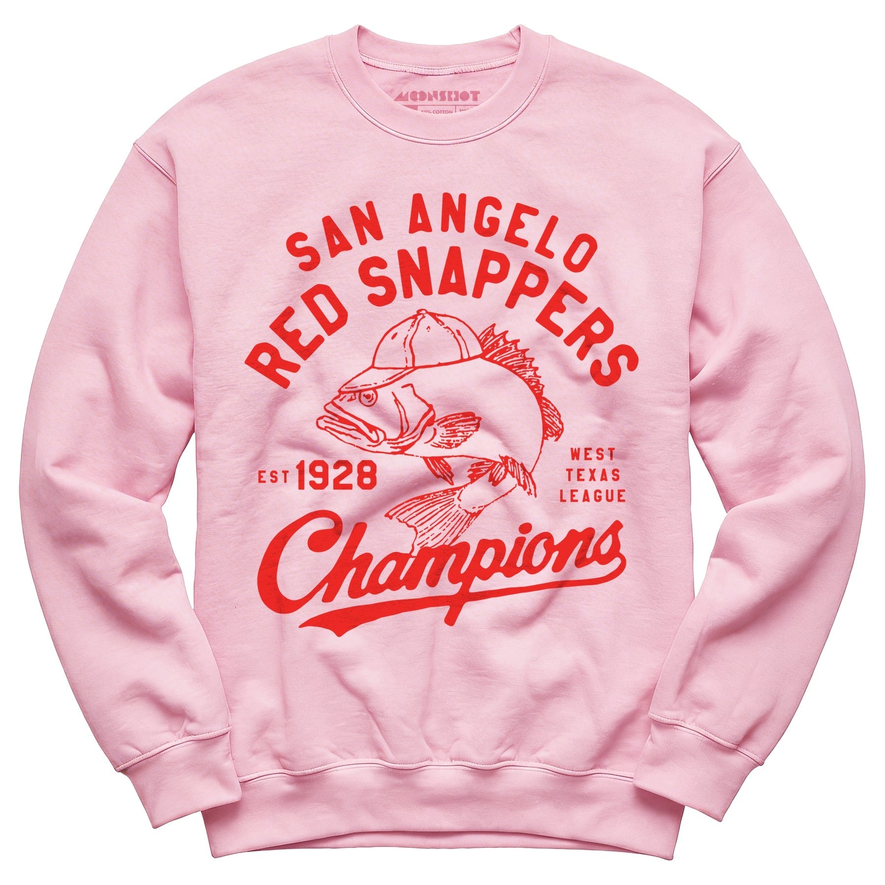 San Angelo Red Snappers - Texas - Vintage Defunct Baseball Teams - Unisex Sweatshirt - Private Fashion Collection 