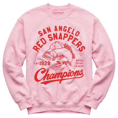 San Angelo Red Snappers - Texas - Vintage Defunct Baseball Teams - Unisex Sweatshirt - Private Fashion Collection 