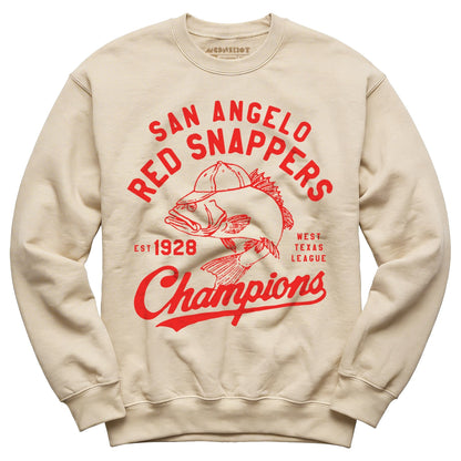 San Angelo Red Snappers - Texas - Vintage Defunct Baseball Teams - Unisex Sweatshirt - Private Fashion Collection 