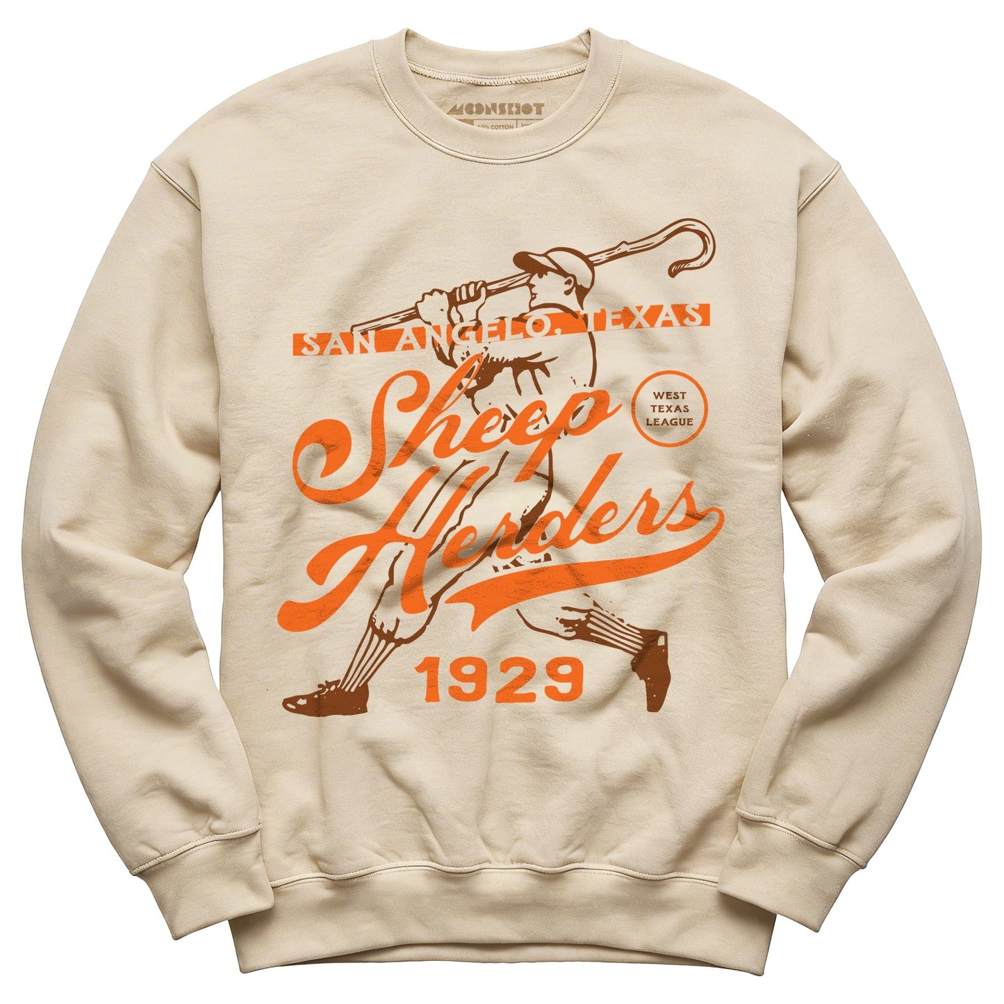 San Angelo Sheep Herders - Texas - Vintage Defunct Baseball Teams - Unisex Sweatshirt - Private Fashion Collection 