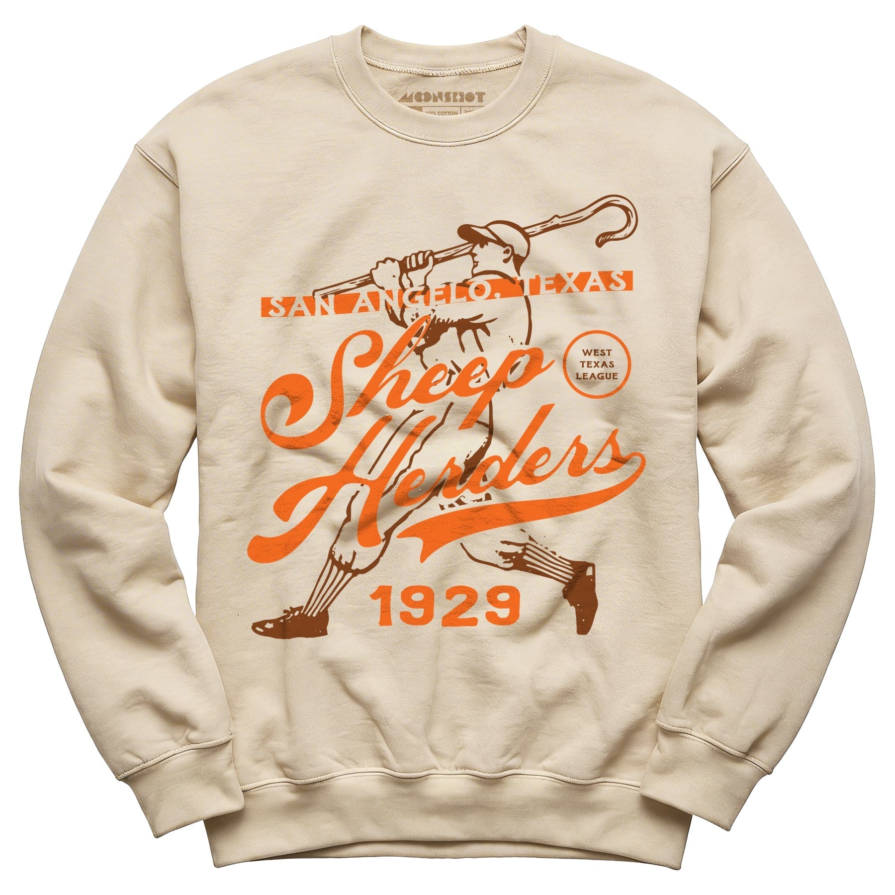 San Angelo Sheep Herders - Texas - Vintage Defunct Baseball Teams - Unisex Sweatshirt - Private Fashion Collection 