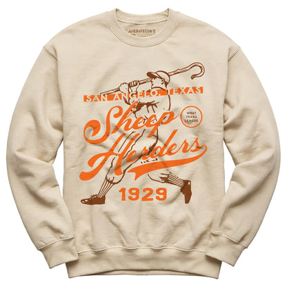 San Angelo Sheep Herders - Texas - Vintage Defunct Baseball Teams - Unisex Sweatshirt - Private Fashion Collection 