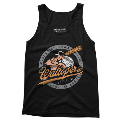 Muscatine Wallopers - Iowa  - Vintage Defunct Baseball Teams - Unisex Tank Top - Private Fashion Collection 