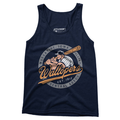 Muscatine Wallopers - Iowa  - Vintage Defunct Baseball Teams - Unisex Tank Top - Private Fashion Collection 