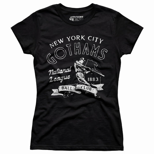New York City Gothams - New York - Vintage Defunct Baseball Teams - Women's T-Shirt - Private Fashion Collection 