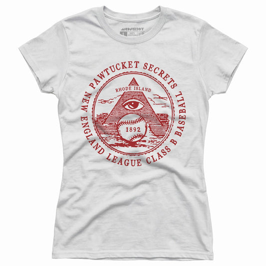 Pawtucket Secrets - Rhode Island - Vintage Defunct Baseball Teams - Women's T-Shirt - Private Fashion Collection 