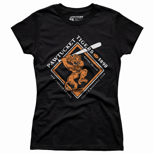 Pawtucket Tigers - Rhode Island - Vintage Defunct Baseball Teams - Women's T-Shirt - Private Fashion Collection 